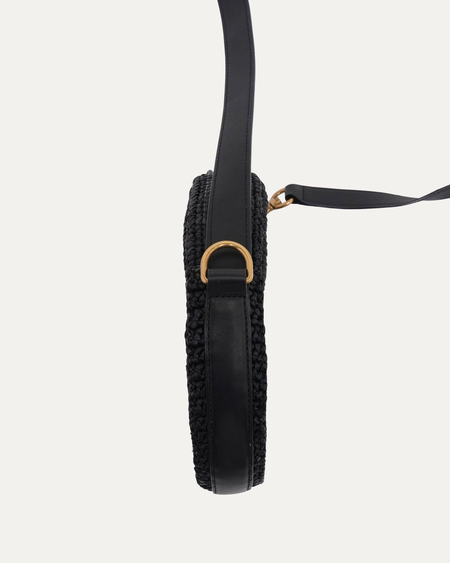 Raffia Round Shoulder Bag