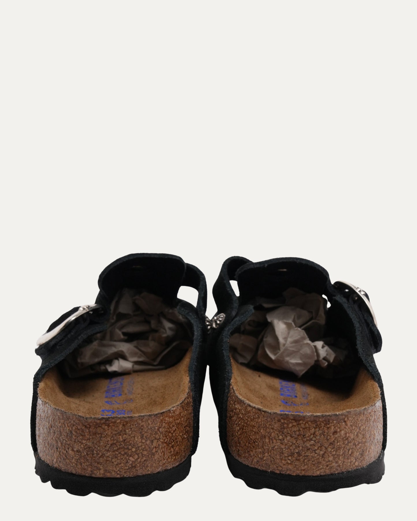 Dagger Embellished Birkenstock Boston Suede Mule