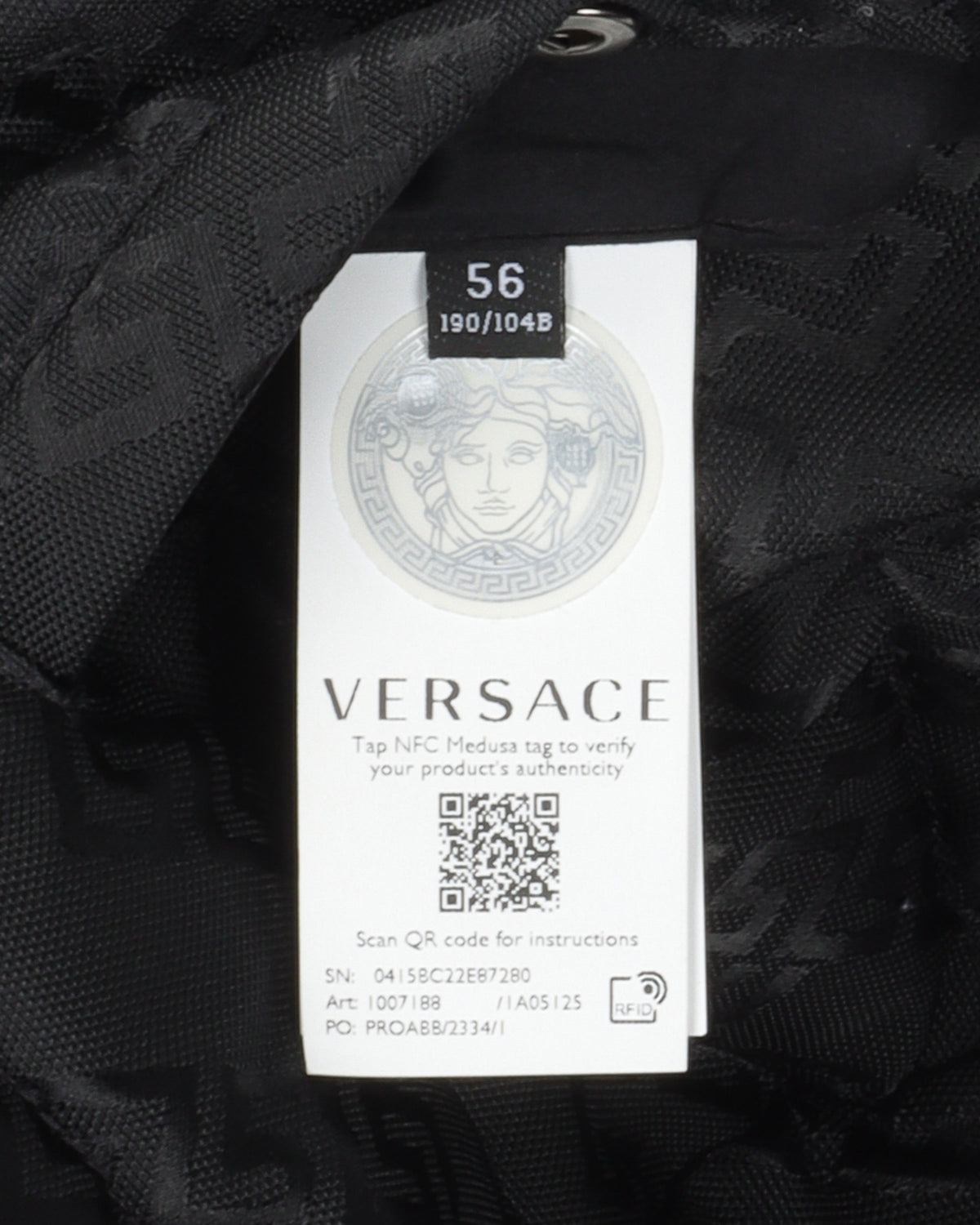 Monogram Medusa Logo Puffer Jacket