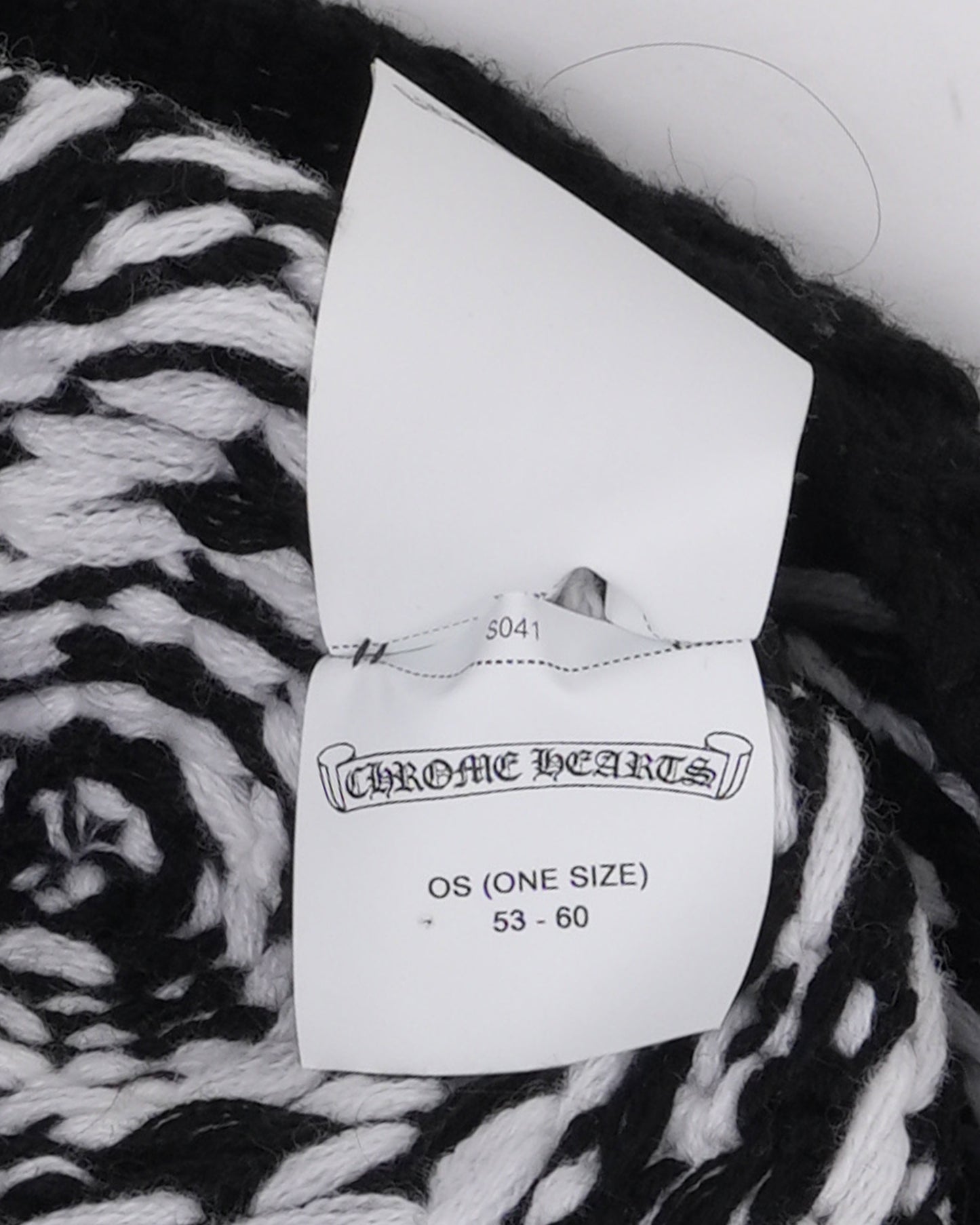 Cemetery Cross Patch Houndstooth Beanie