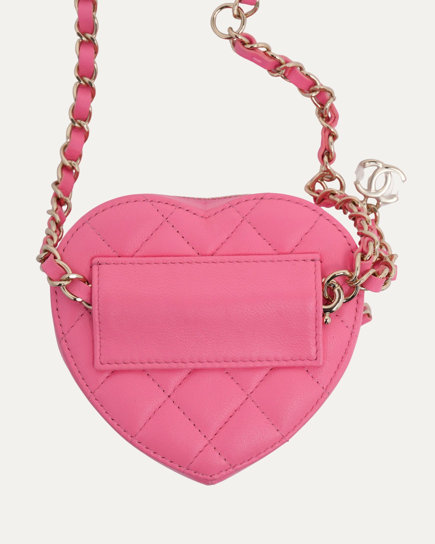 Quilted Mini Heart Flap Bag