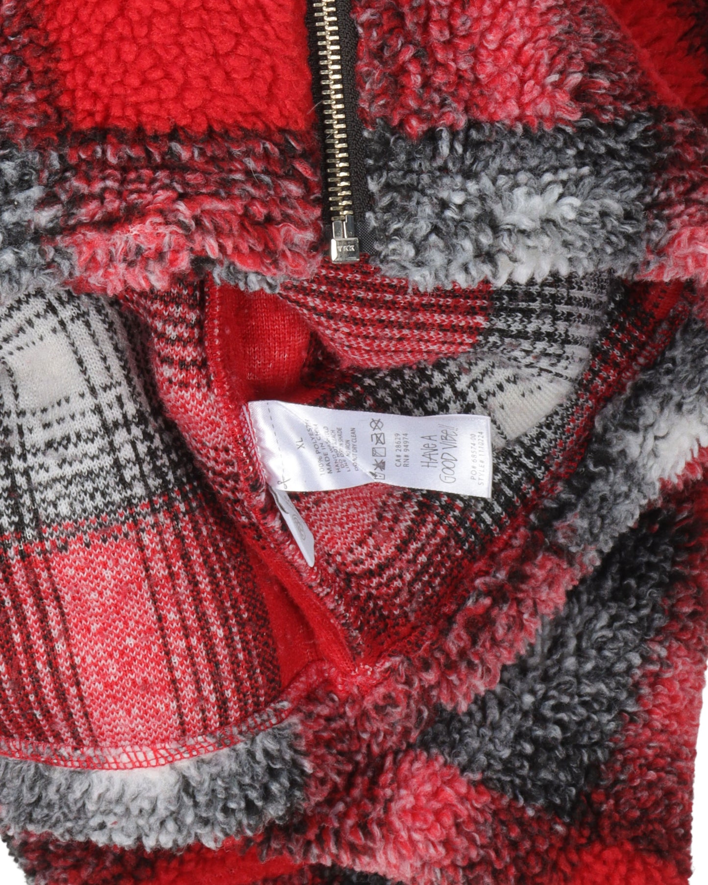 Plaid Zip-Up Jacket