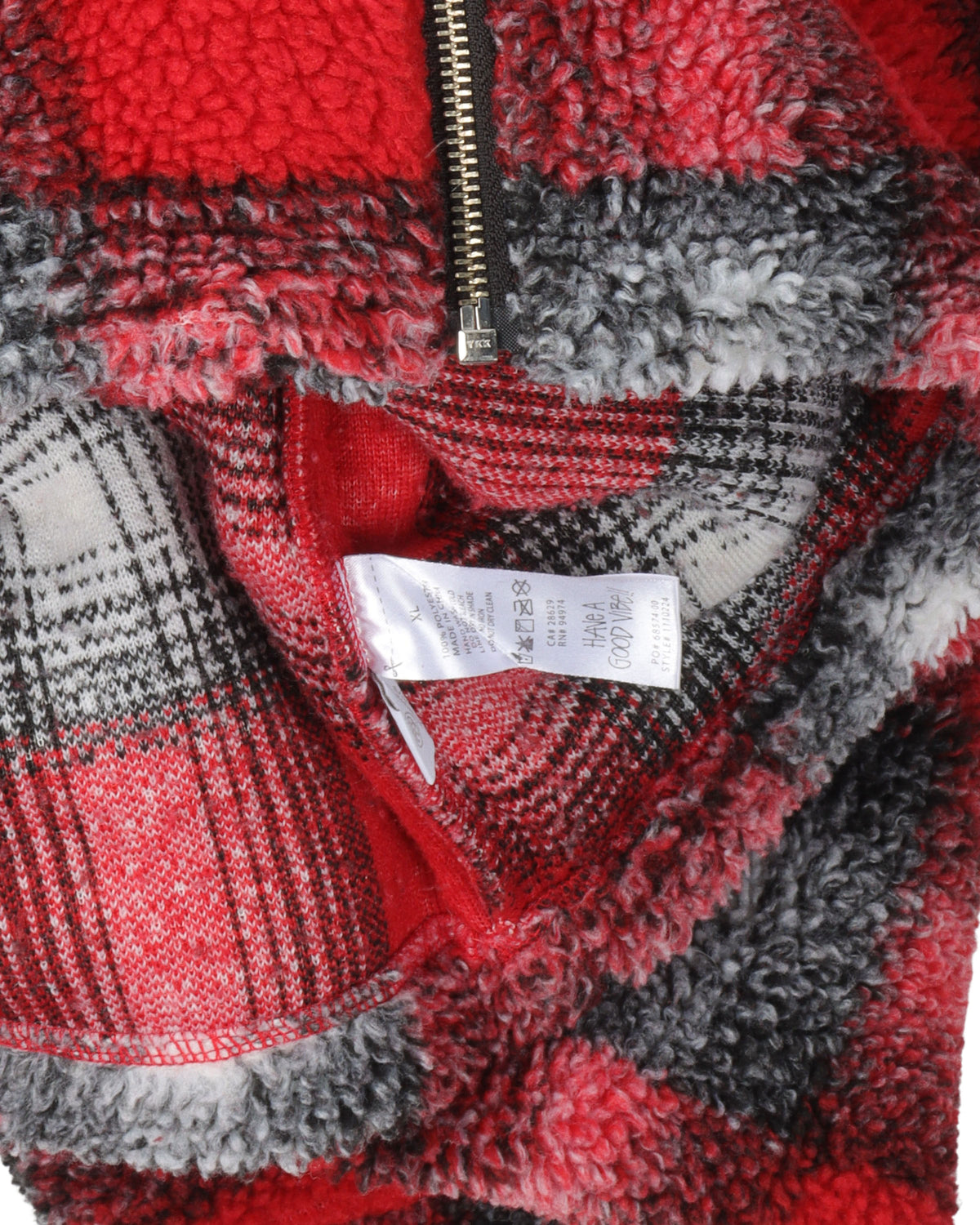 Plaid Zip-Up Jacket