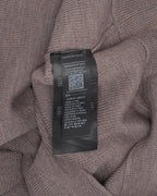 Brown Embroidered Logo Knit