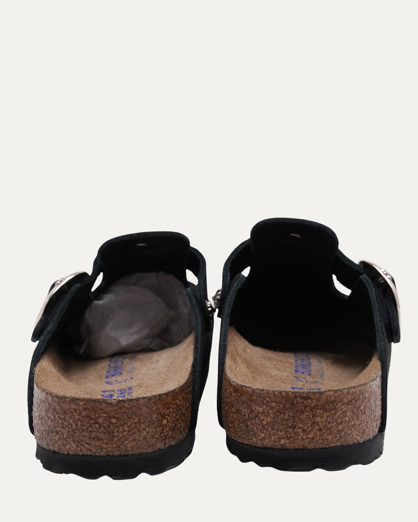 Dagger Embellished Birkenstock Boston Suede Mule