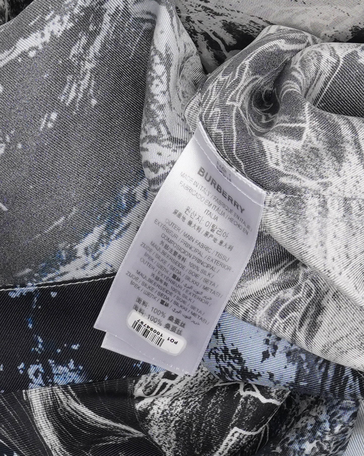 Layered Silk Short Sleeve Shirt