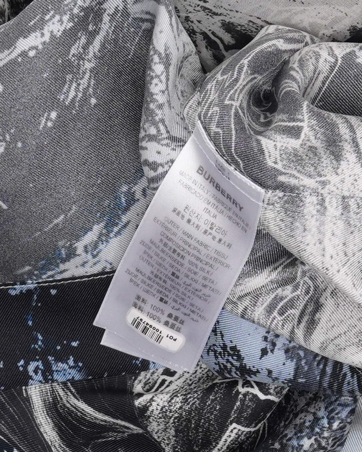 Layered Silk Short Sleeve Shirt