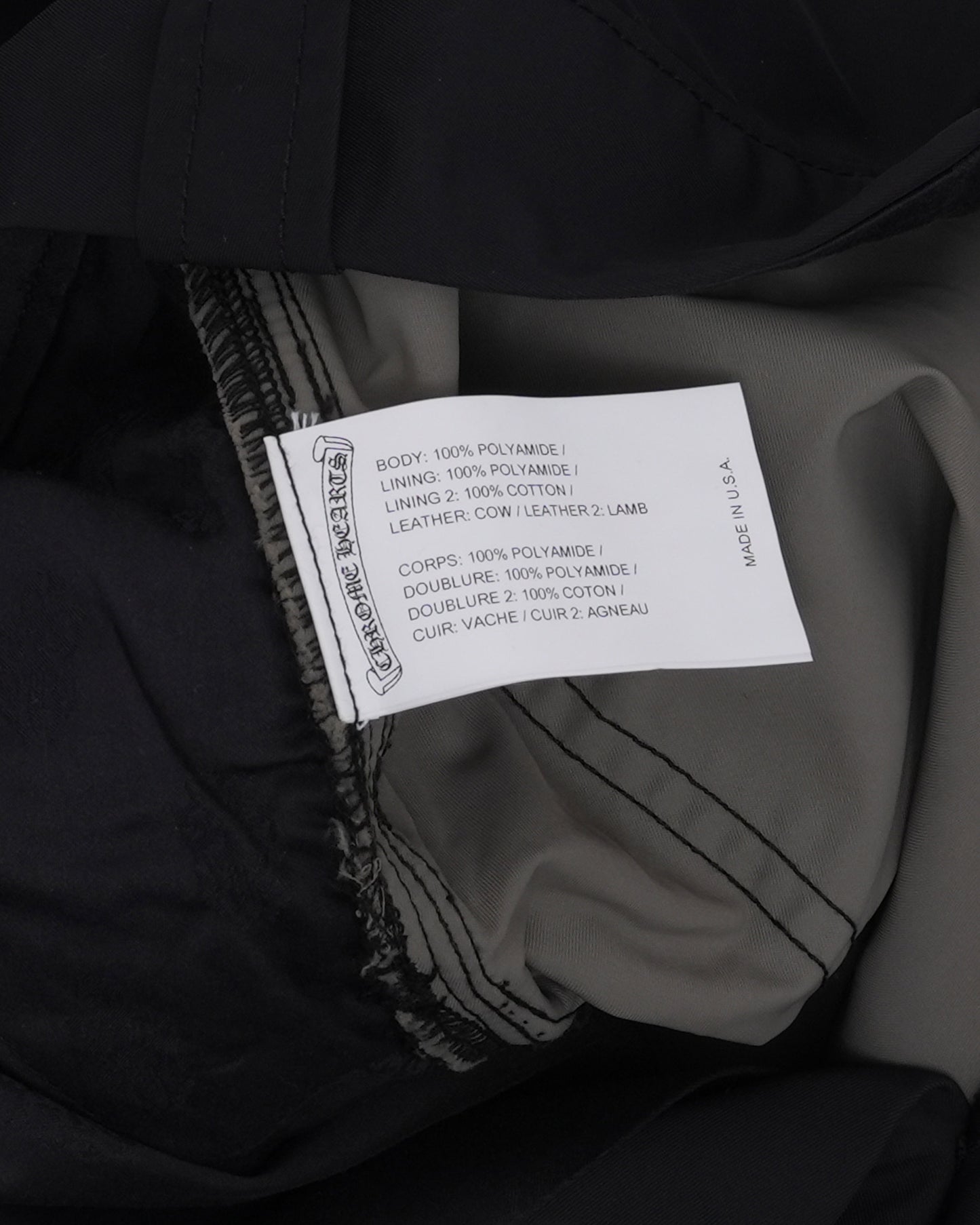 Nylon and Leather Double Knee Pants