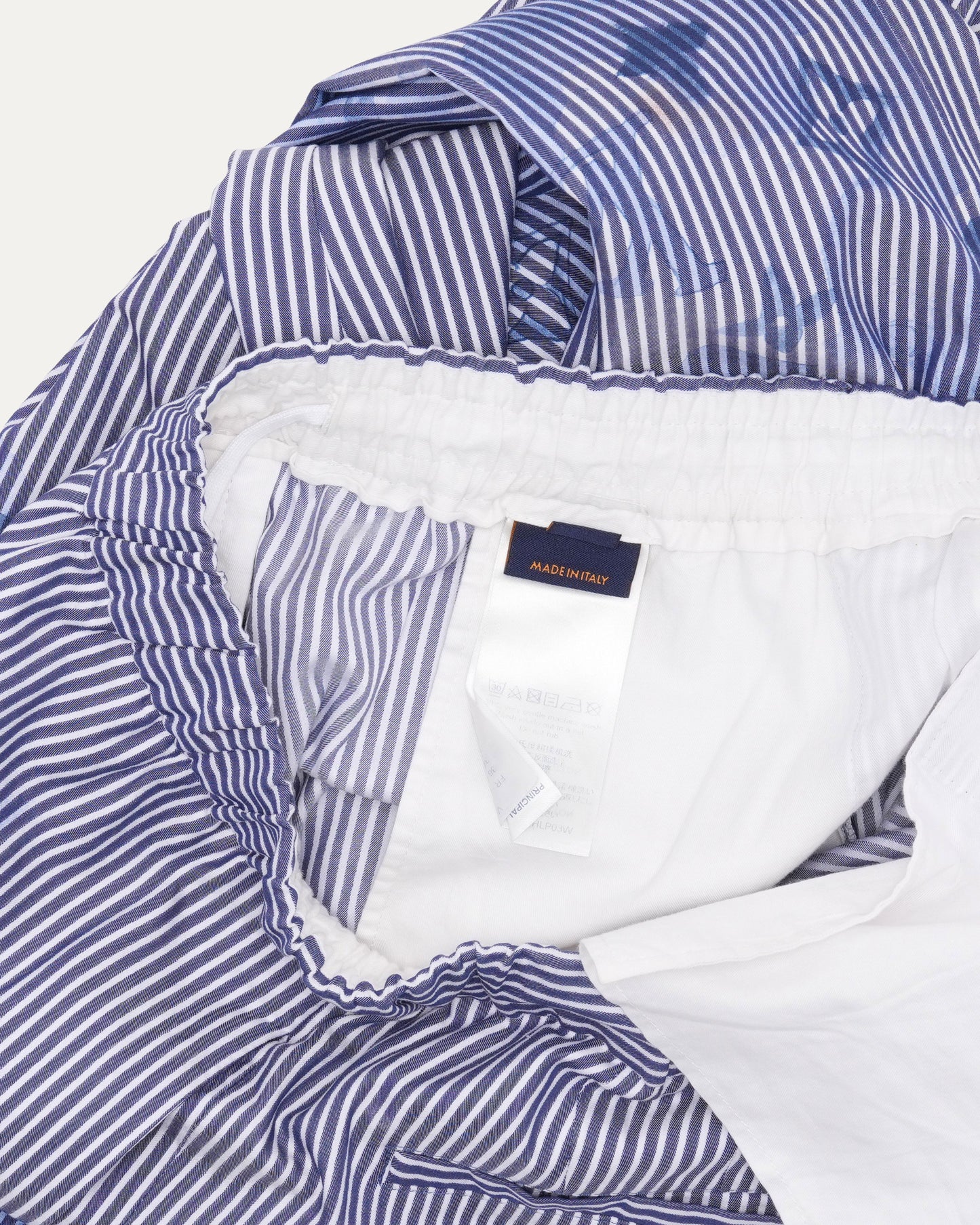 Striped Monogram Pajama Pants