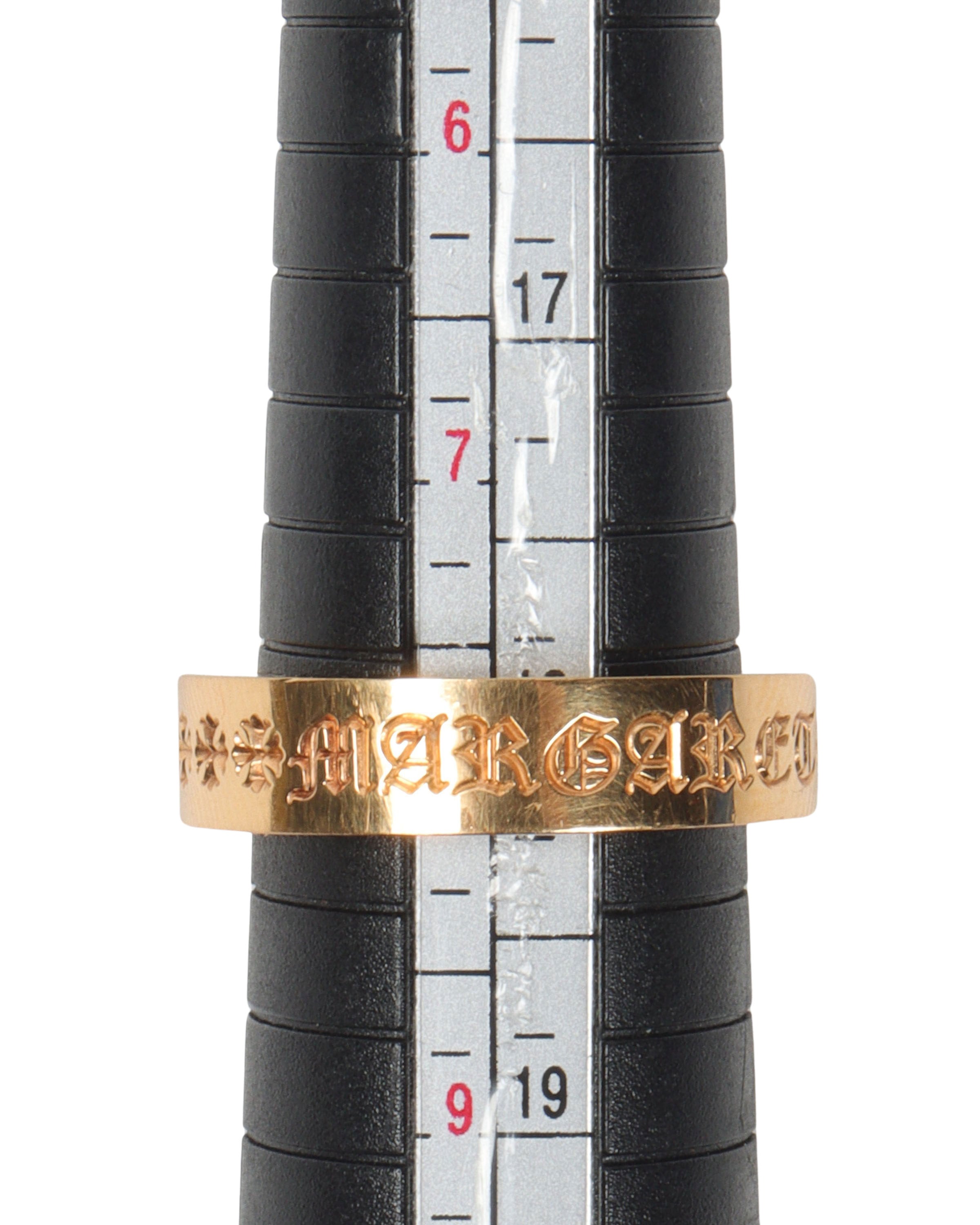 Custom Engraved "Margaret" 22k Gold Ring