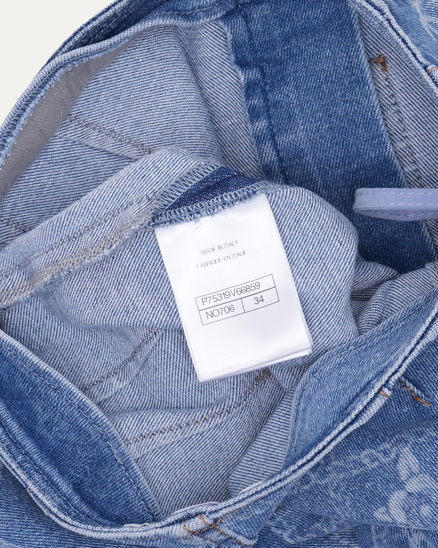 Chain Motif Bootcut Jeans