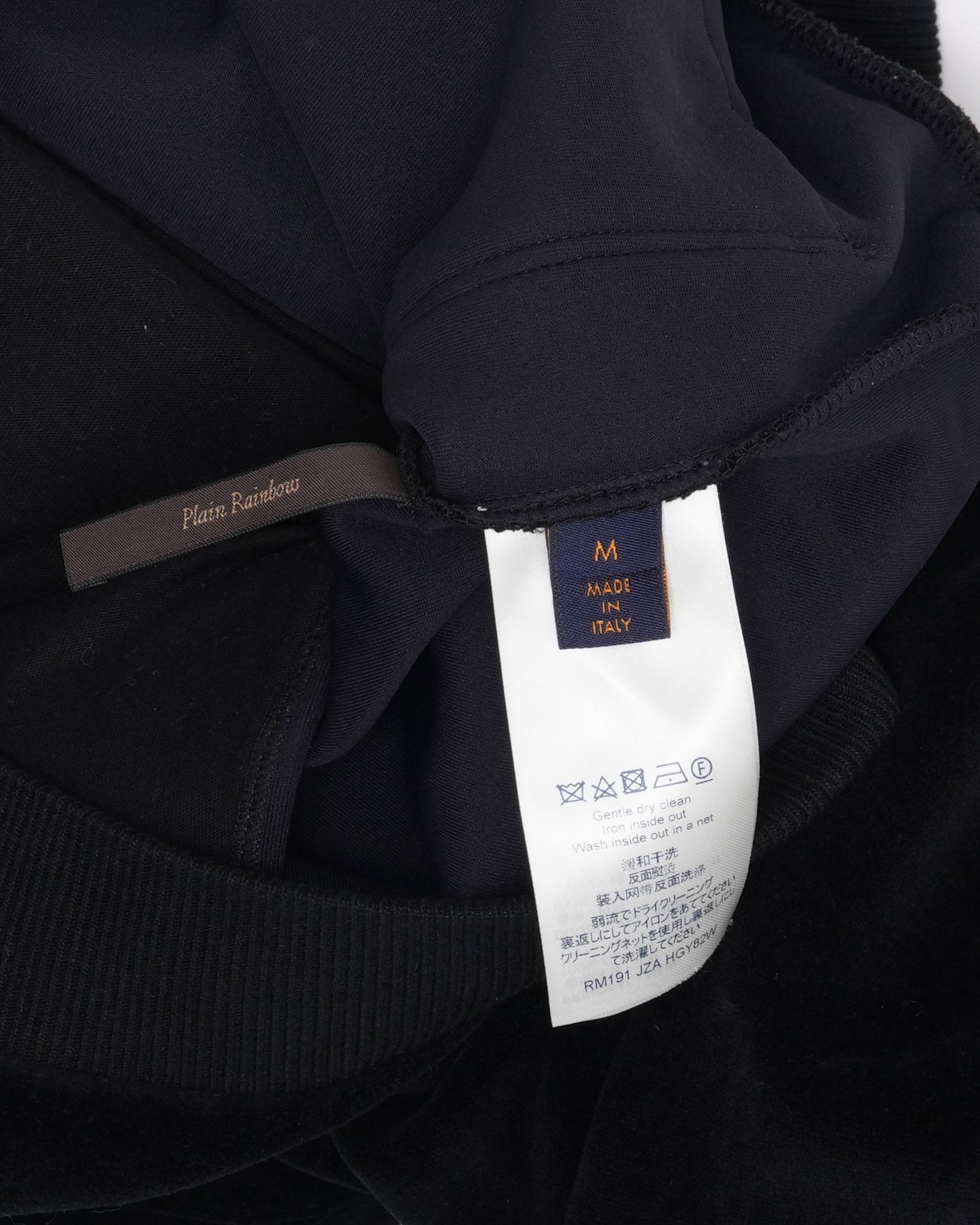 Velour Monogram Cargo Pocket Quarter Zip Jacket