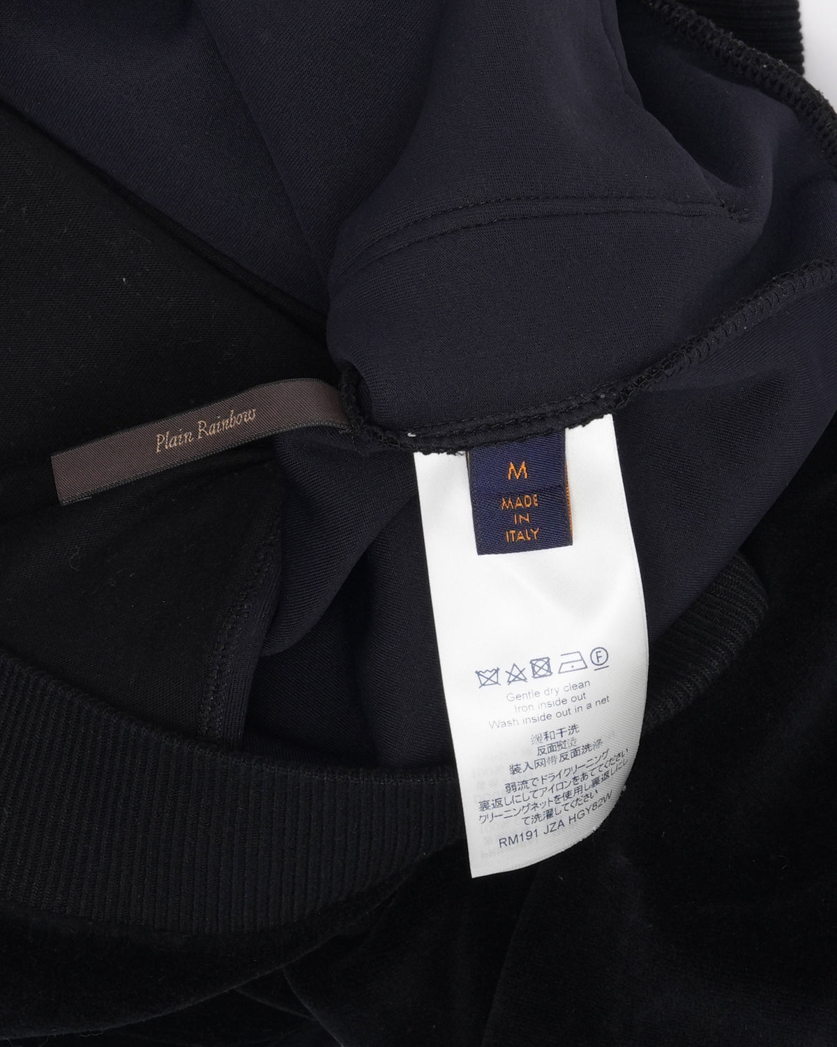 Velour Monogram Cargo Pocket Quarter Zip Jacket
