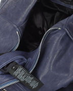 Zip-Pocket Leather Jacket