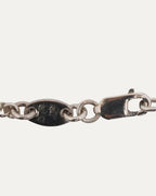 Diamond Safety Pin Roll Chain Necklace