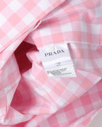 Plaid Gingham Trench Coat