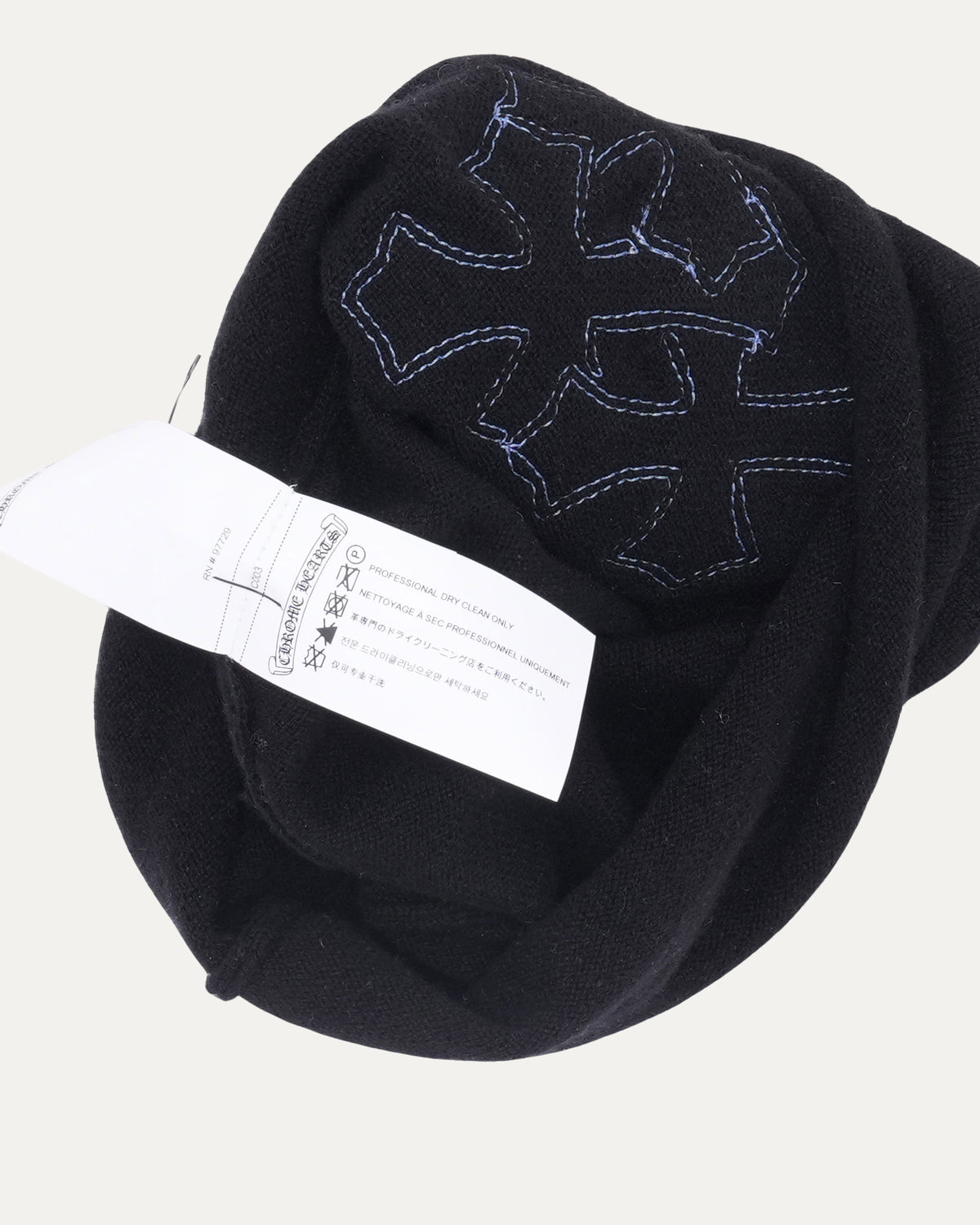 Cross Patch Cashmere Mask
