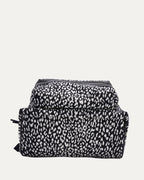 Leopard Print Canvas City Backpack