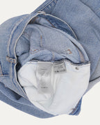Released Hem Slit Distressed Jeans