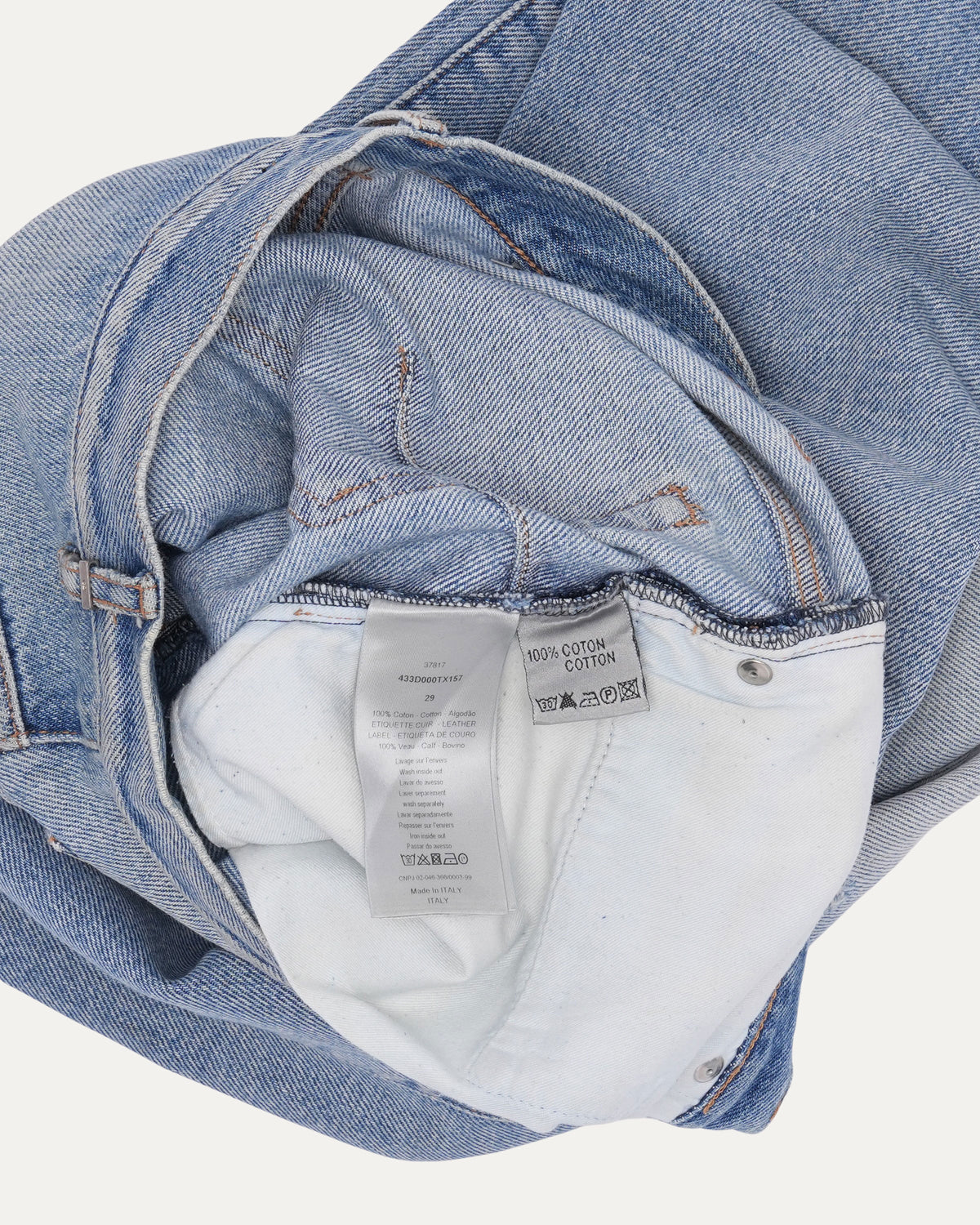 Released Hem Slit Distressed Jeans