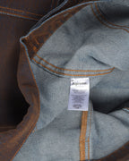 Flocked Denim Trucker Jacket