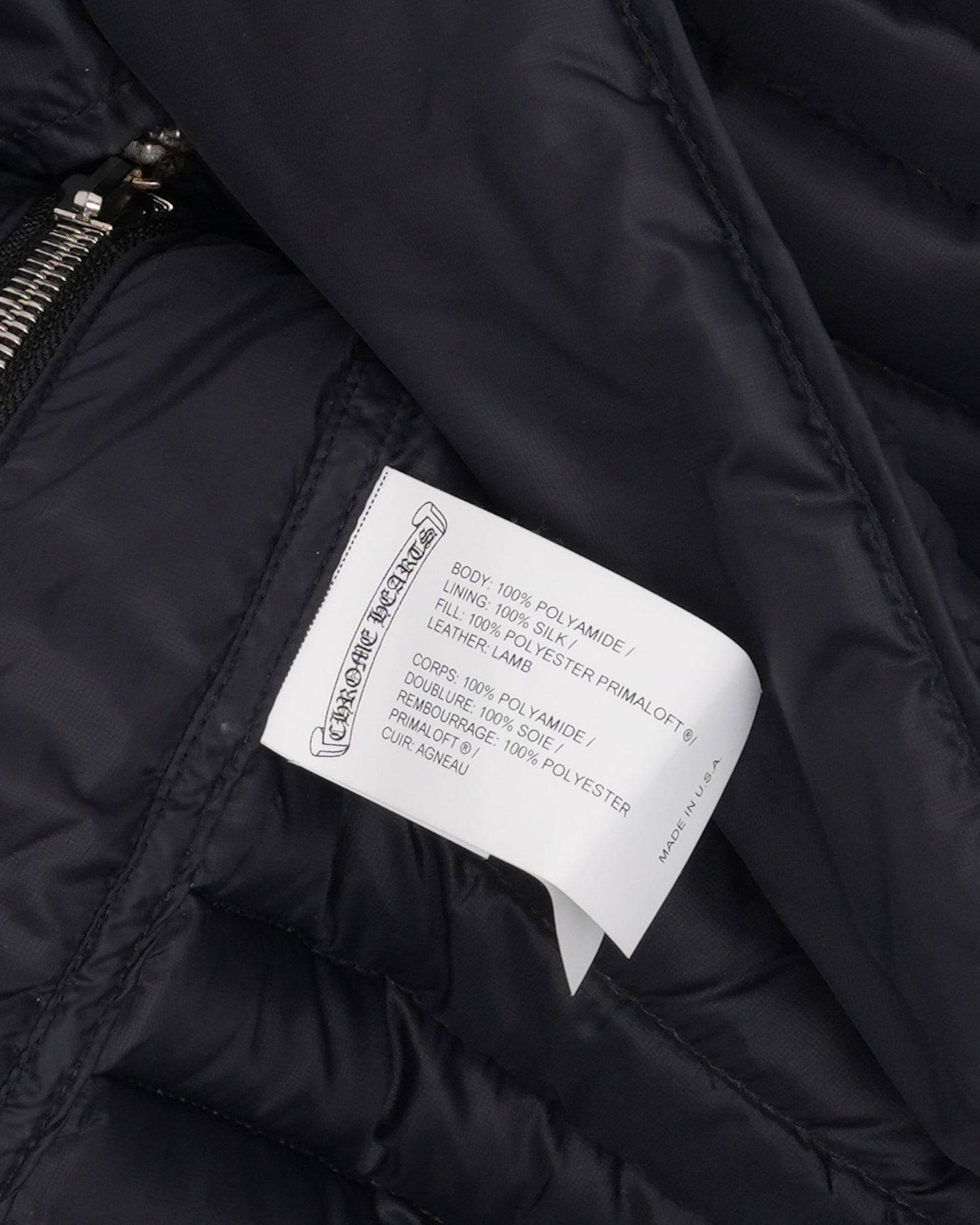 Cross Patch Nylon Insulated Shirt Jacket