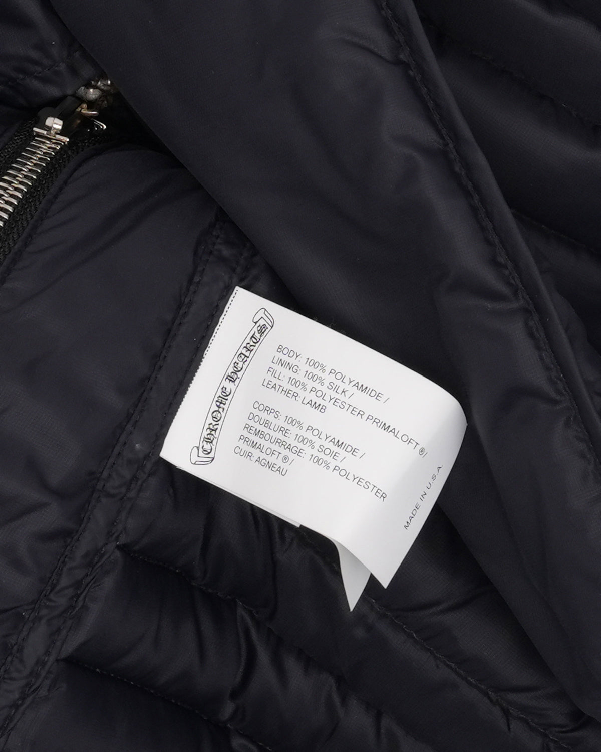 Cross Patch Nylon Insulated Shirt Jacket