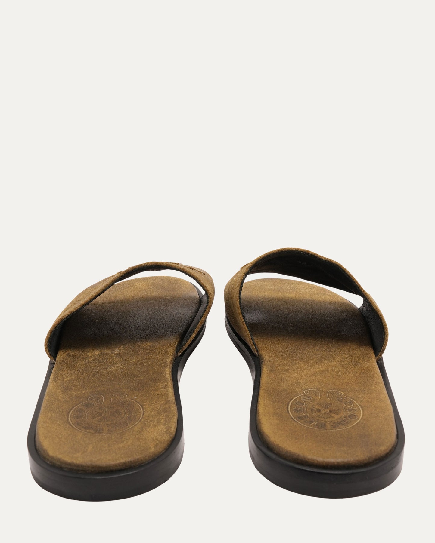Cross Patch Leather Sandals