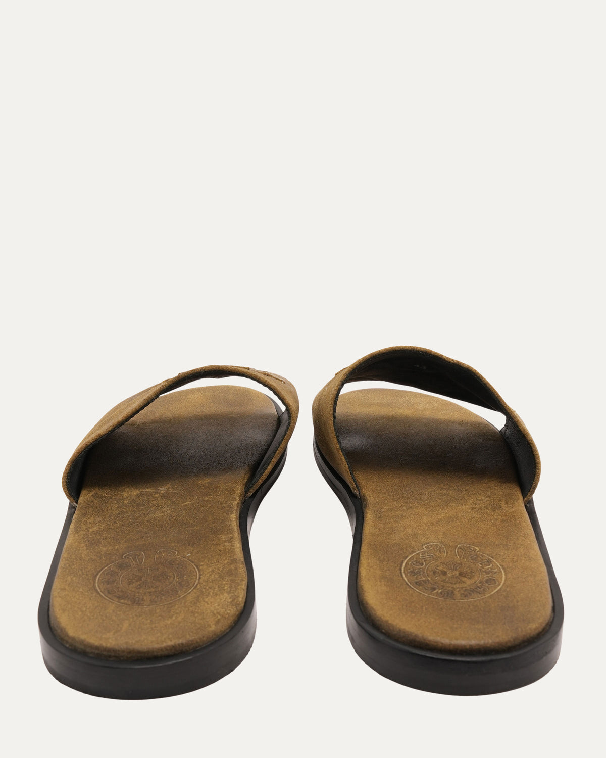 Cross Patch Leather Sandals