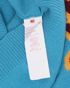 Cashmere-Wool Blend Flower Sweater