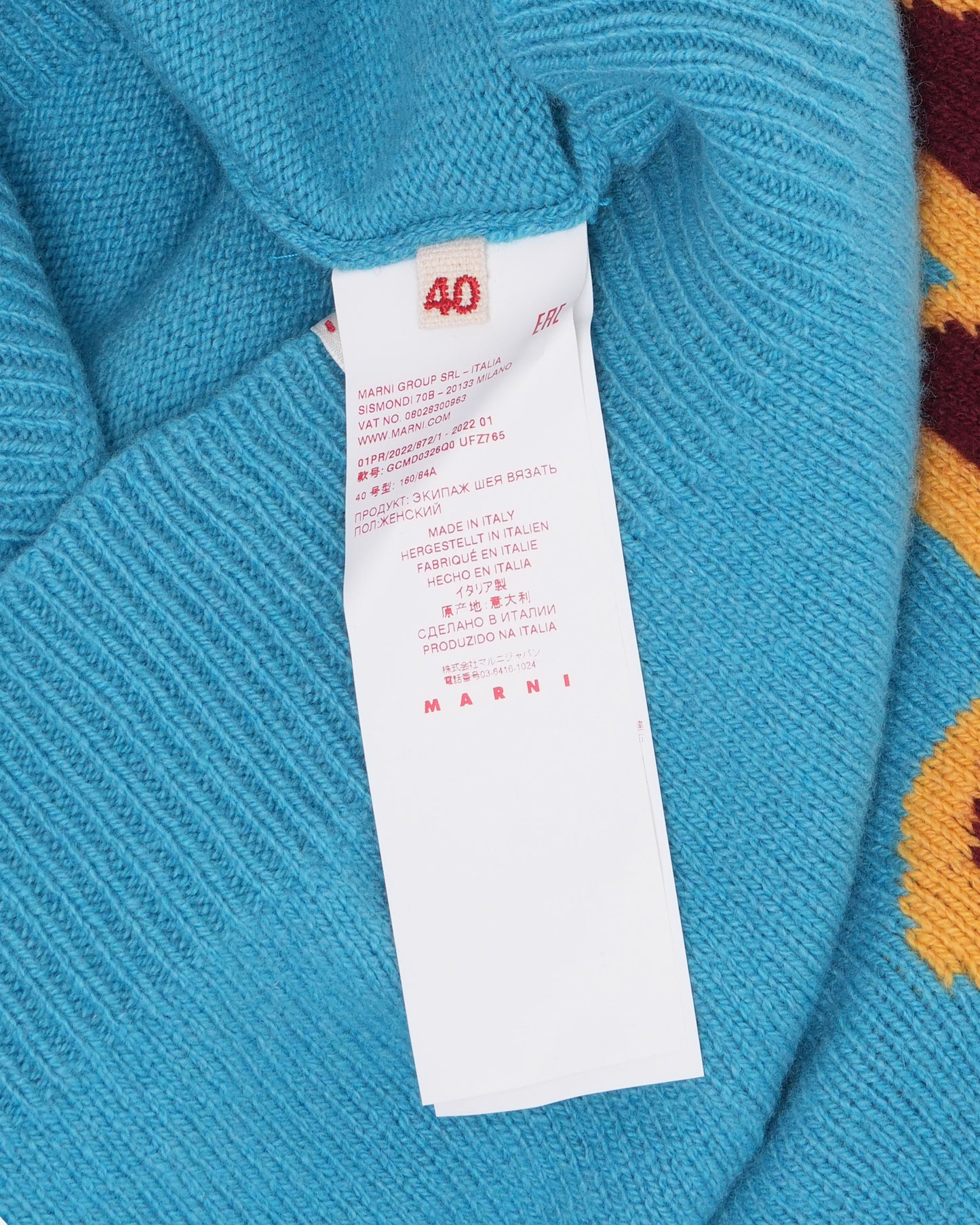 Cashmere-Wool Blend Flower Sweater