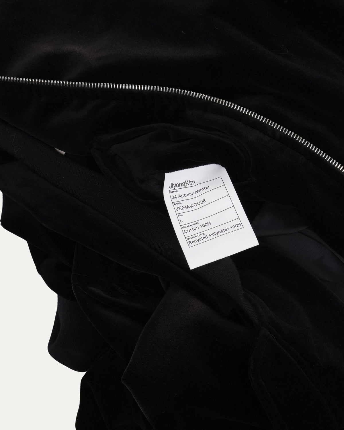 Velour Bomber Jacket