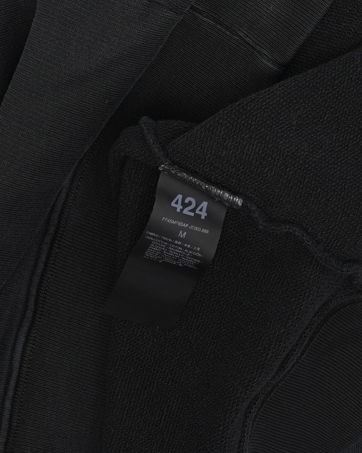 Crest Appliqué Zip Up Hoodie