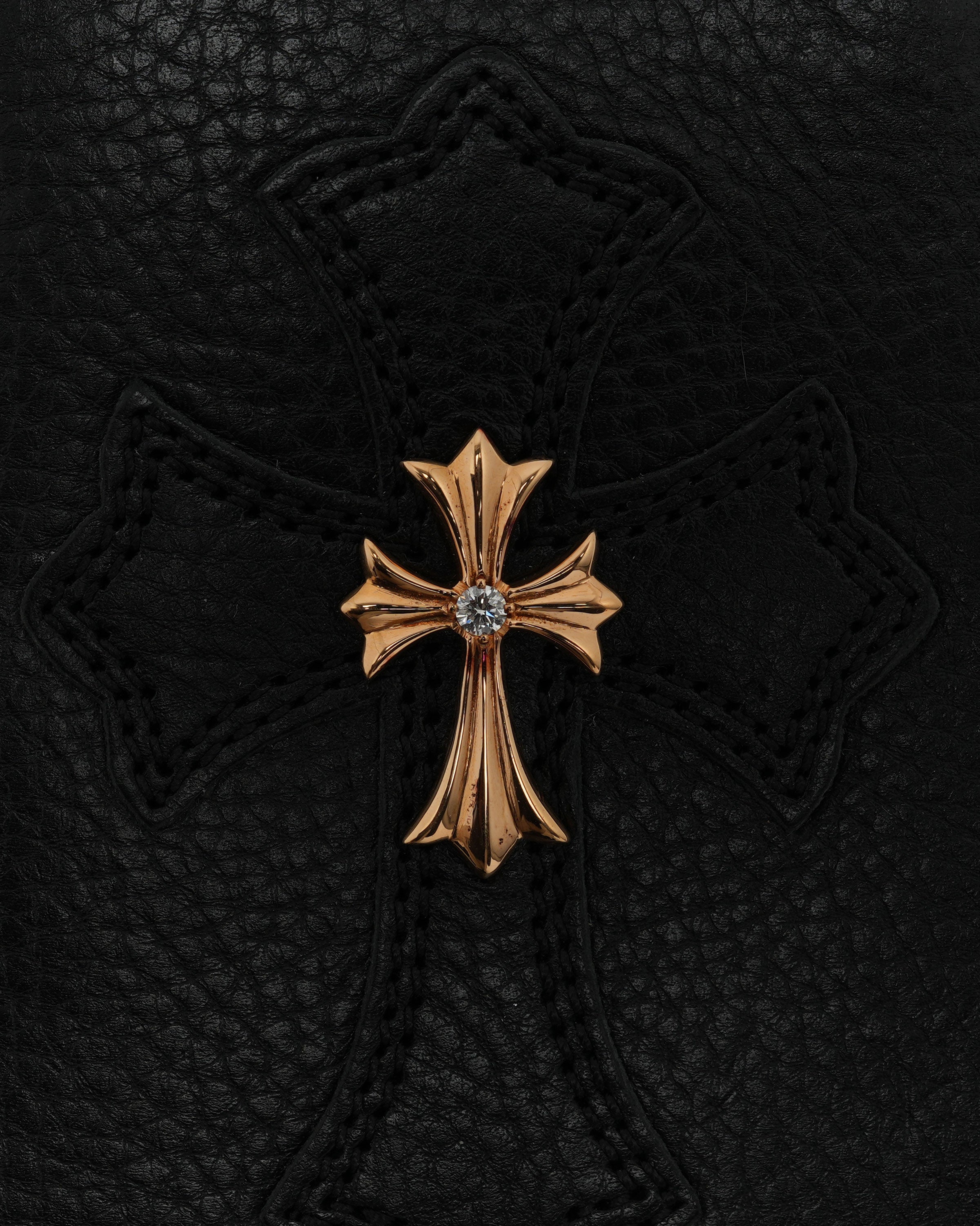 Gold and Diamond Embellished Cross Patch Dr. Digiacomo Wallet