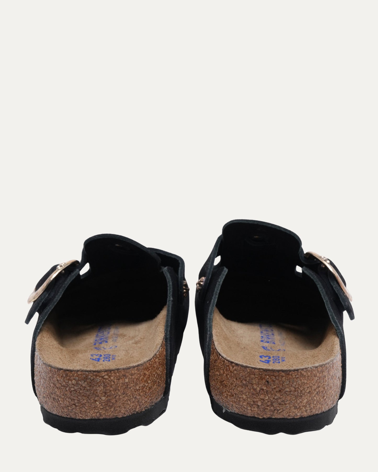 Dagger Embellished Birkenstock Boston Suede Mule