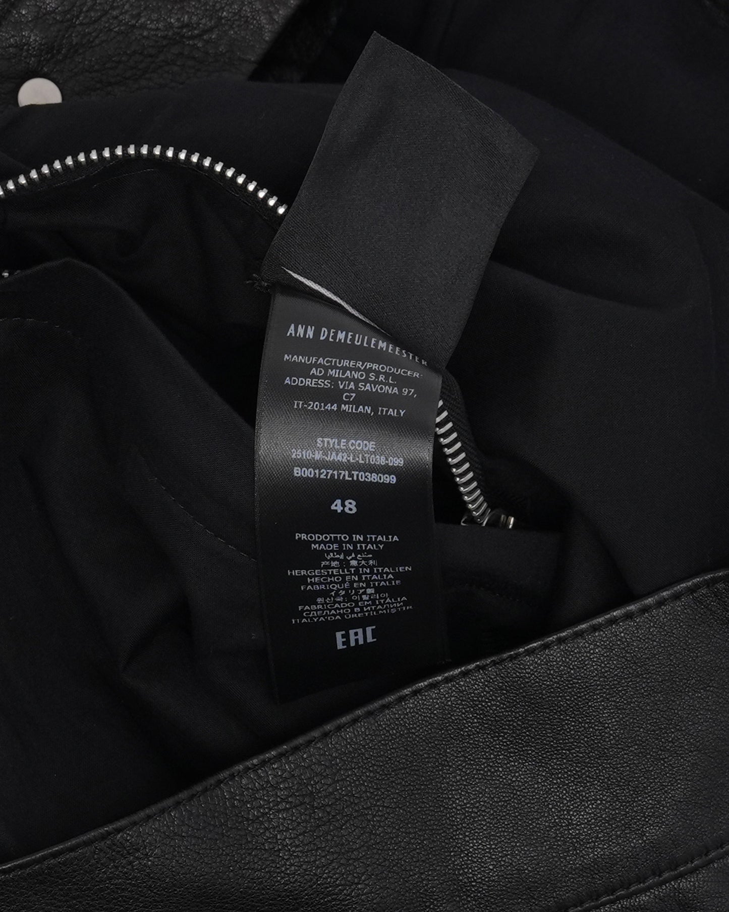 Raf 5 Pockets Standard Blouson Leather Jacket