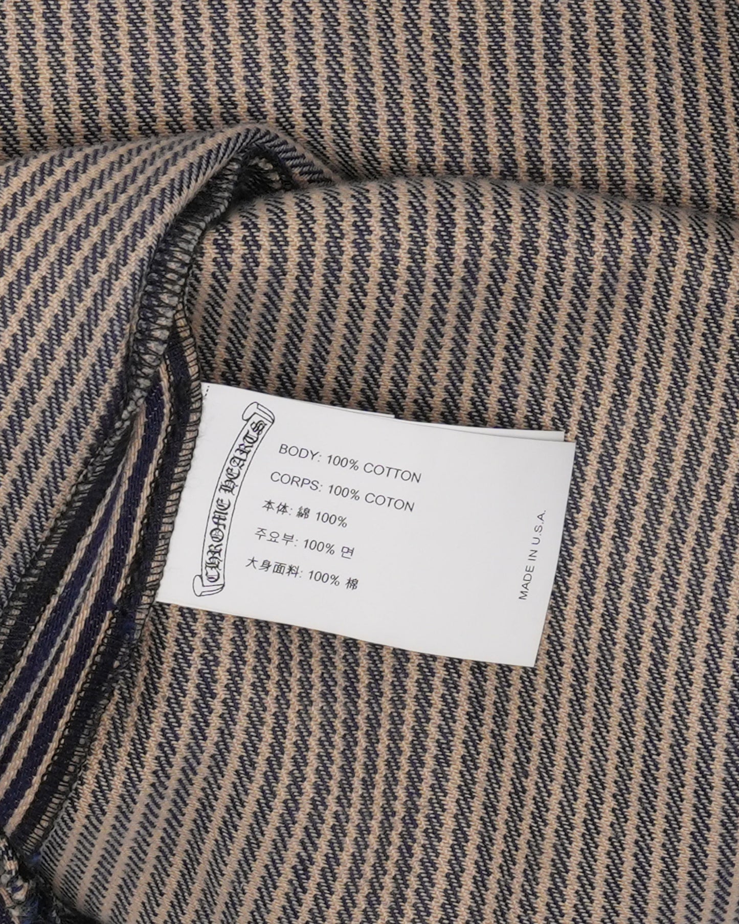 Hickory Stripe Cross Patch Chore Coat
