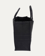 Embossed Leather Book Tote