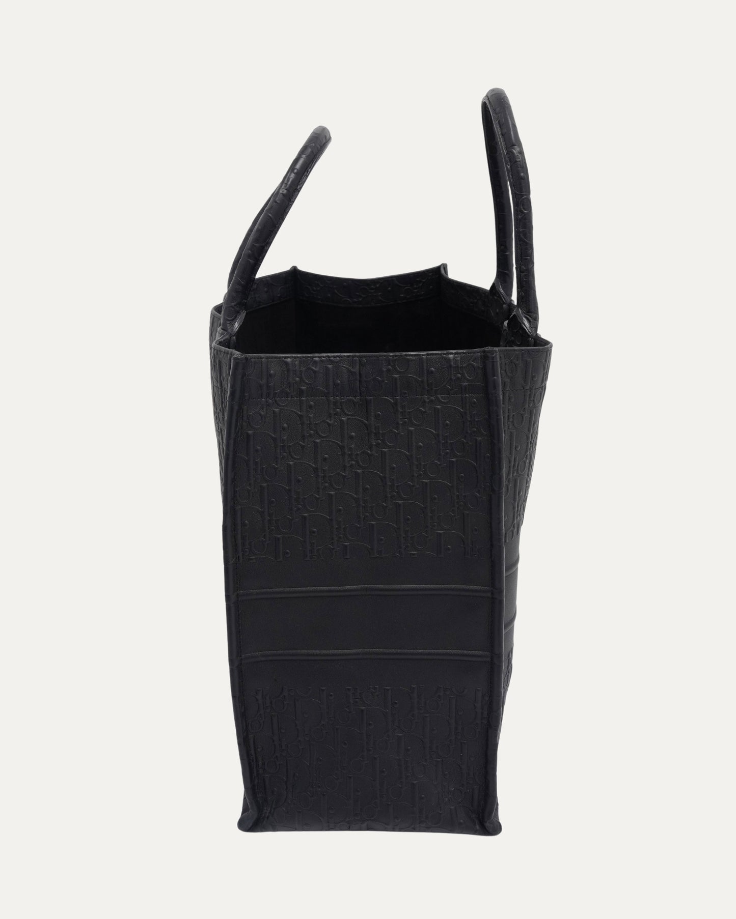 Embossed Leather Book Tote