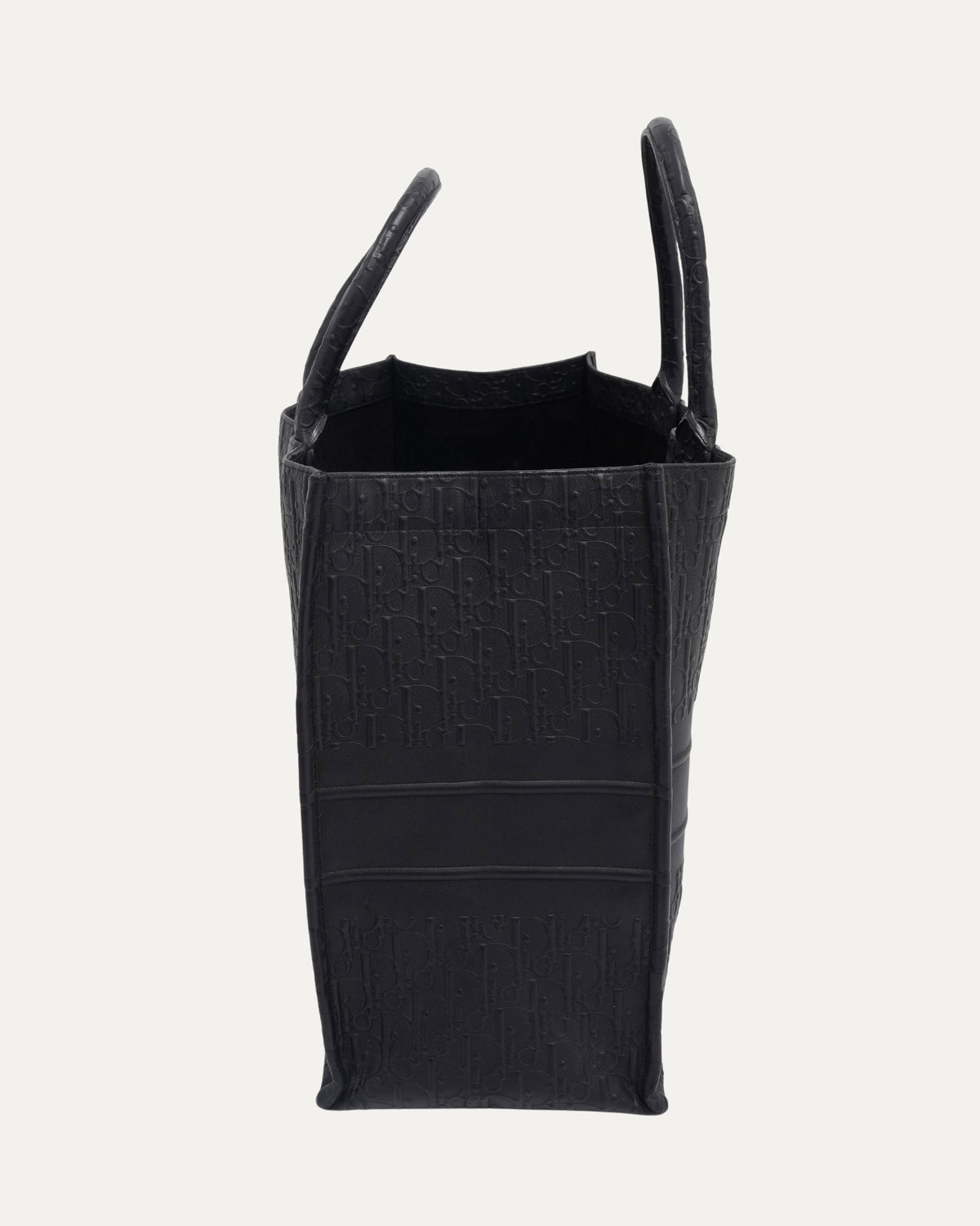 Embossed Leather Book Tote
