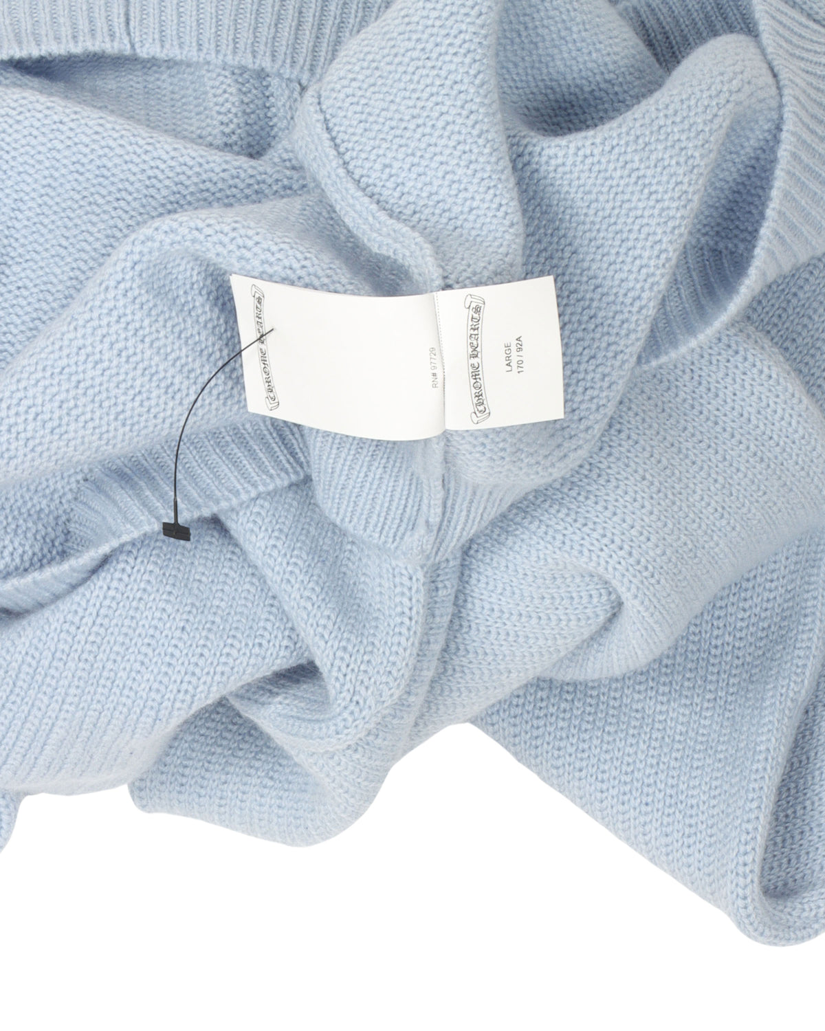 Cropped Cross Patch Hooded Sweater