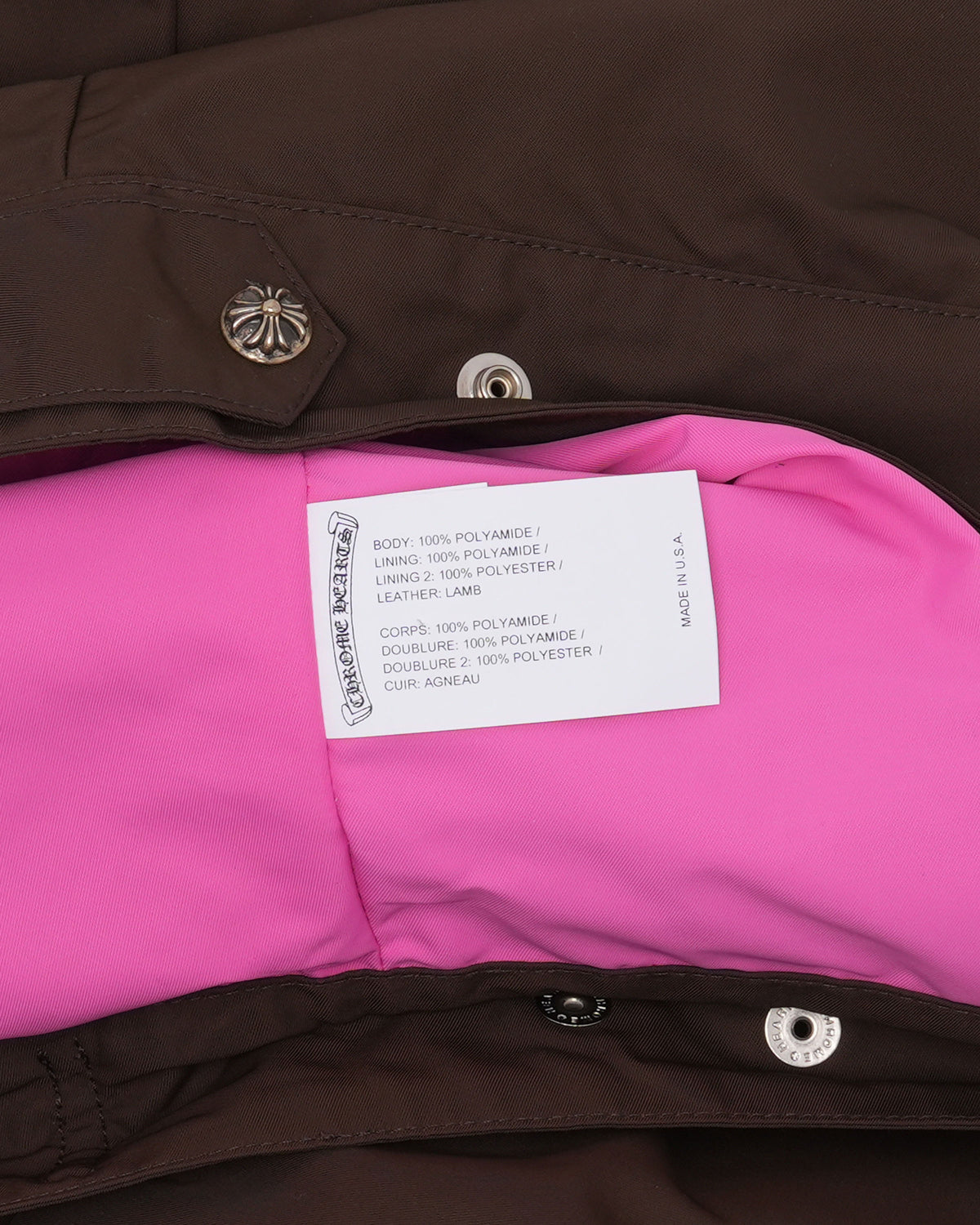 Cross Patch Cropped Nylon Work Jacket