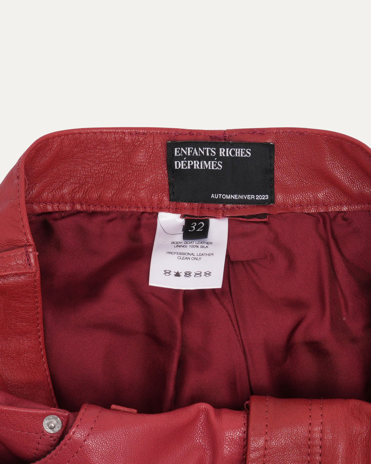 Leather Flare Pants