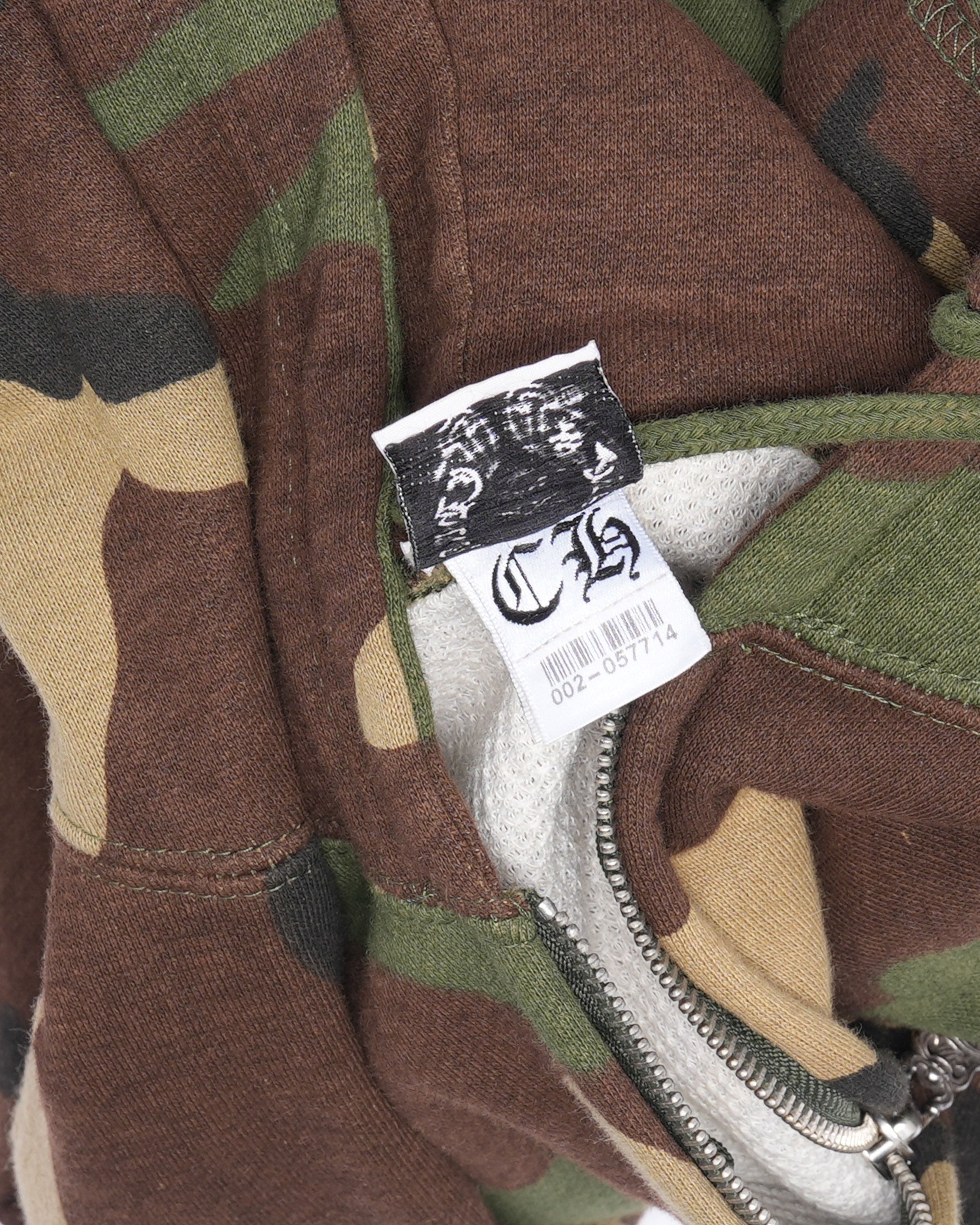 Camouflage Cross Patch Thermal Hoodie