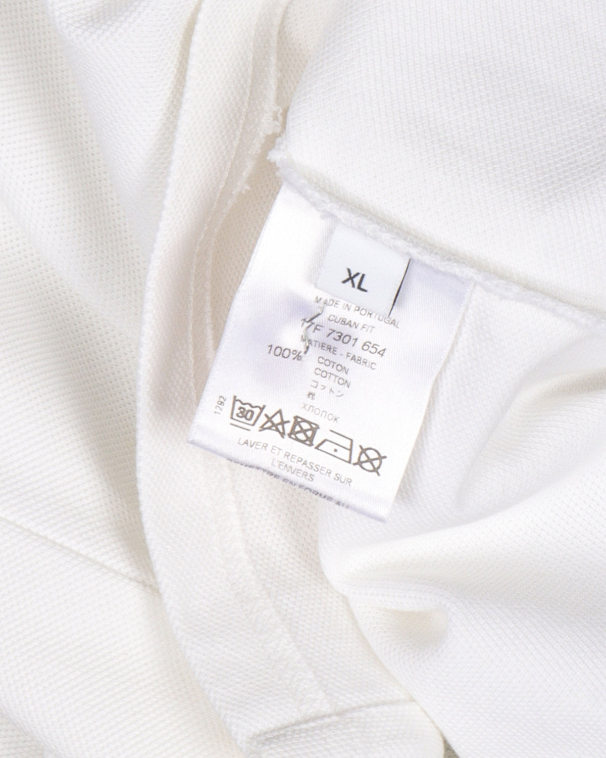 Striped Sleeve Star Logo Polo Shirt