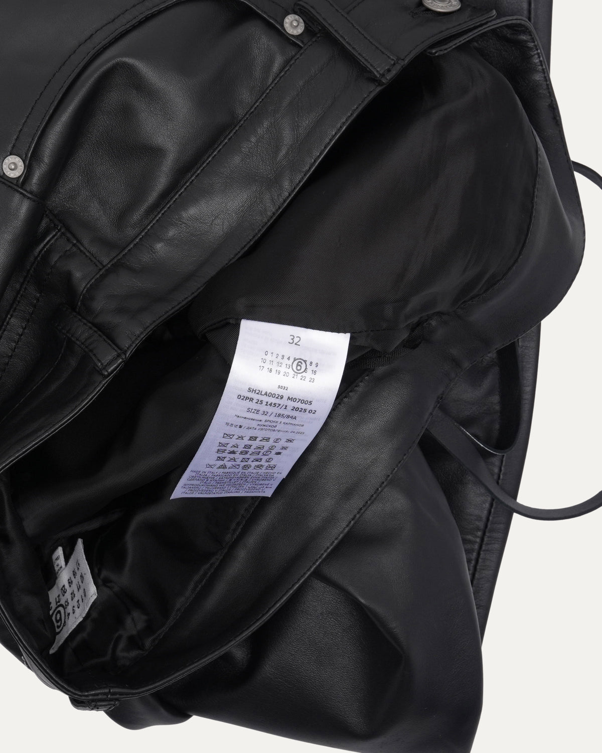 MM6 Leather Pants