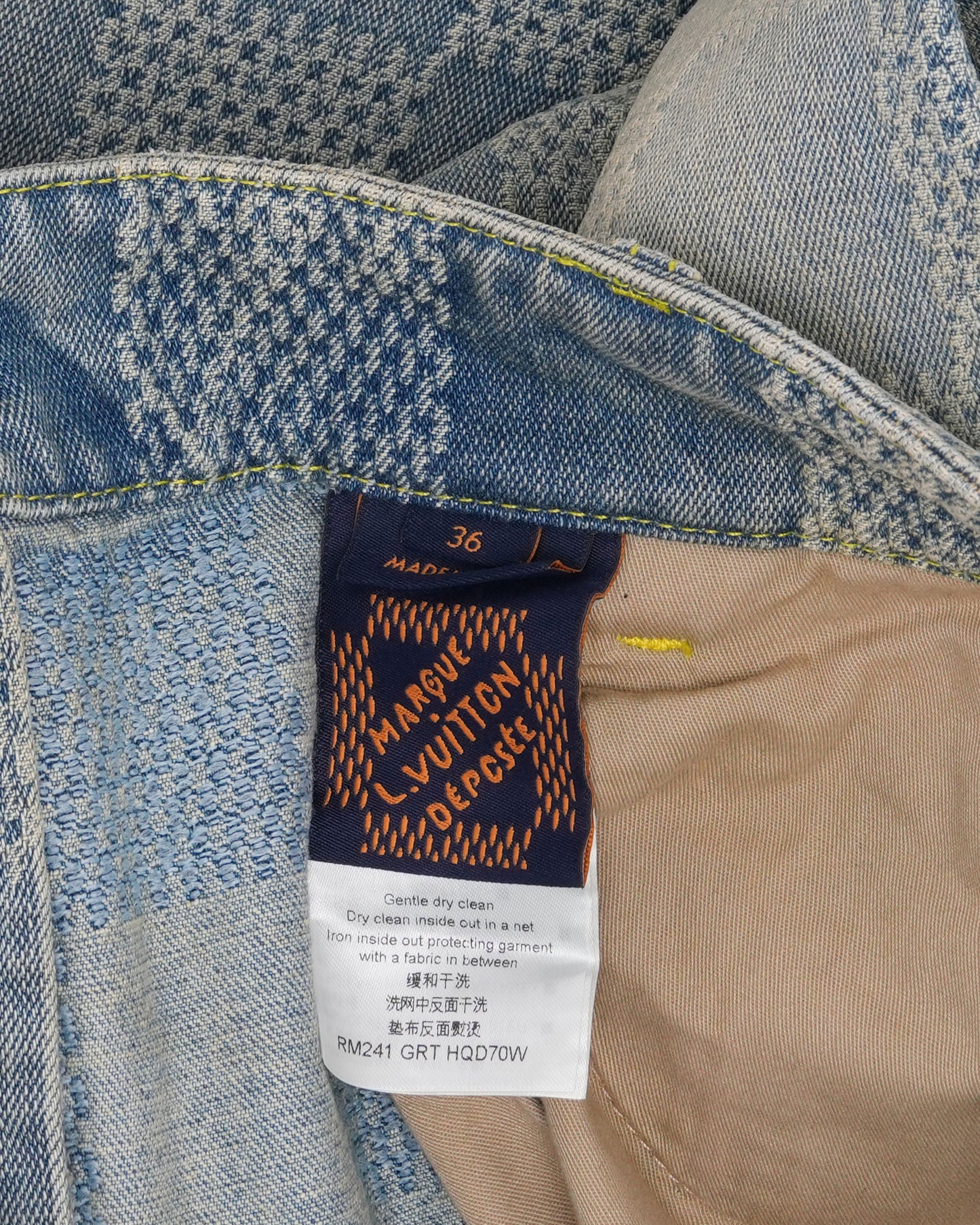 Damier Monogram Flared Jeans