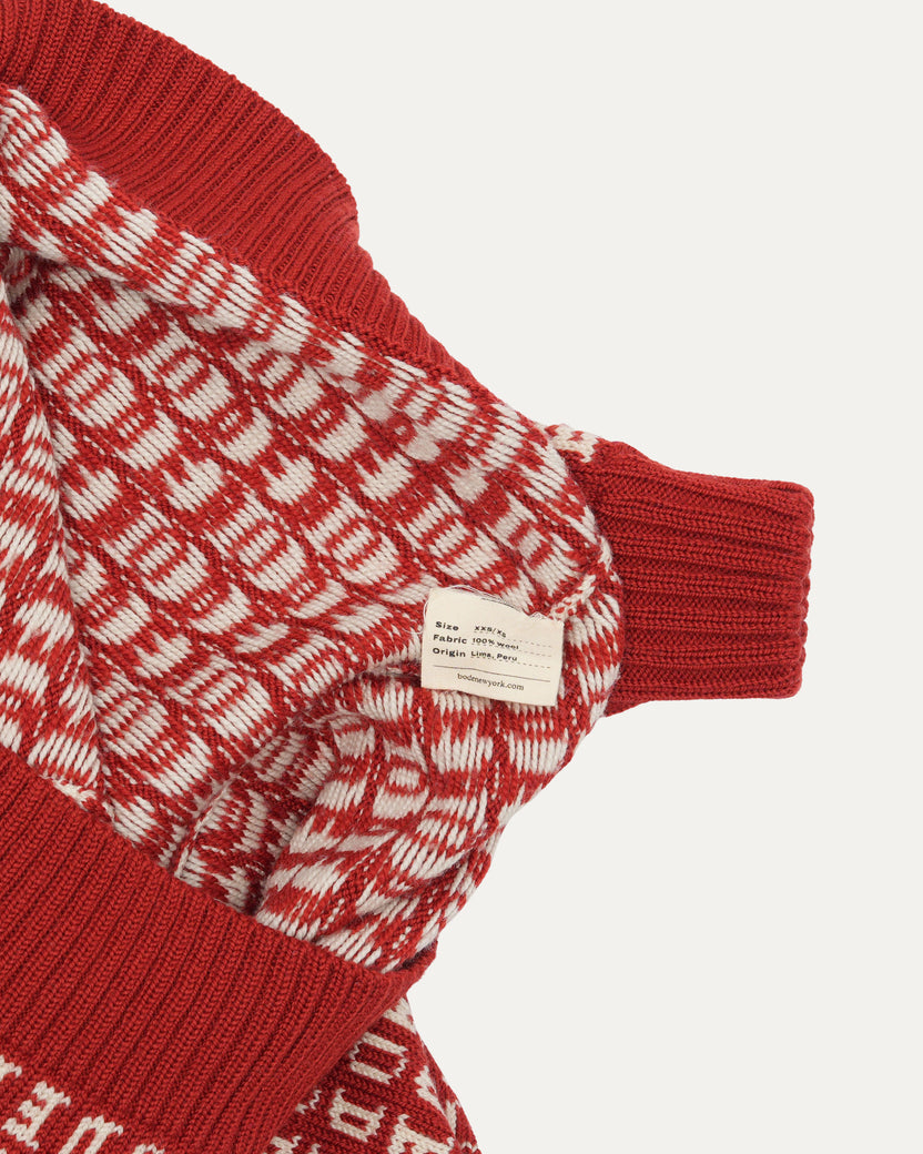 Signature Logo Jacquard Wool Sweater