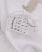 White Paper Jam Cross Patch Sweat Shorts