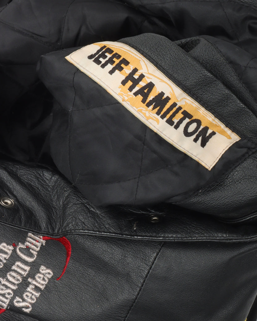 Jeff Hamilton Flames Leather Jacket